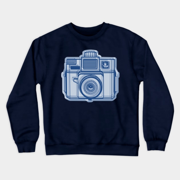 ISSF Society6 logo BLUEReverse Crewneck Sweatshirt by istillshootfilm